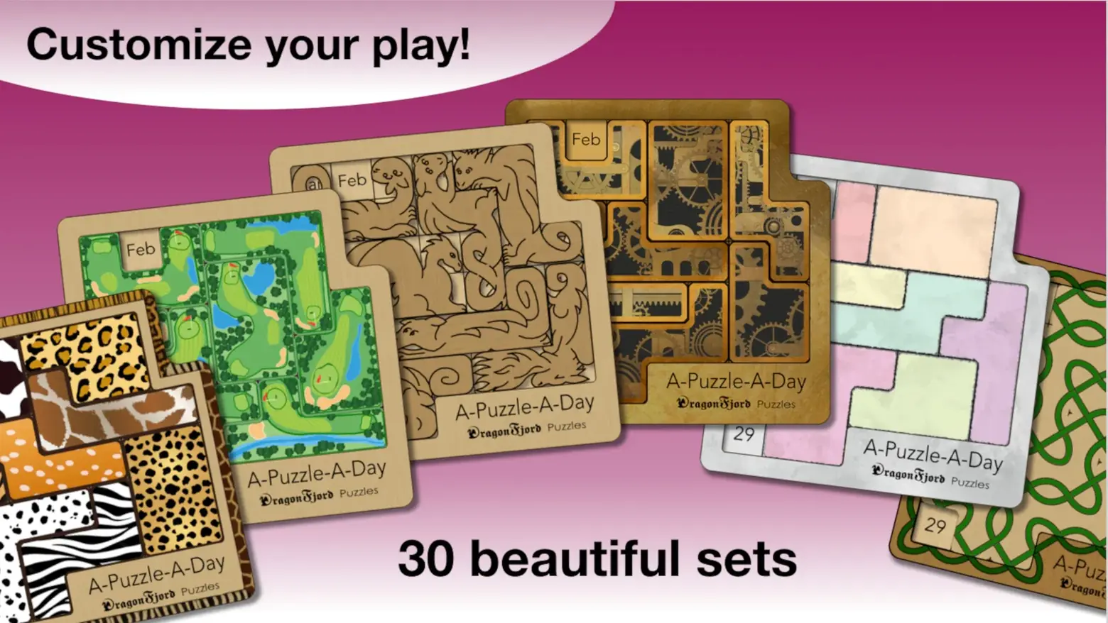 Customize your play: 30 beautiful sets